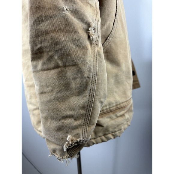 Vtg Carhartt Coat Men's 46 Quilt Lined CQ186 CQ185 Chore Ranch Corduroy Collar - Picture 5 of 16